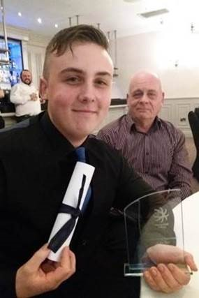 Congratulations to Tom  for receiving Macclesfield college Engineering apprentice award at the Maxim award ceremony, Mottram Hall.
